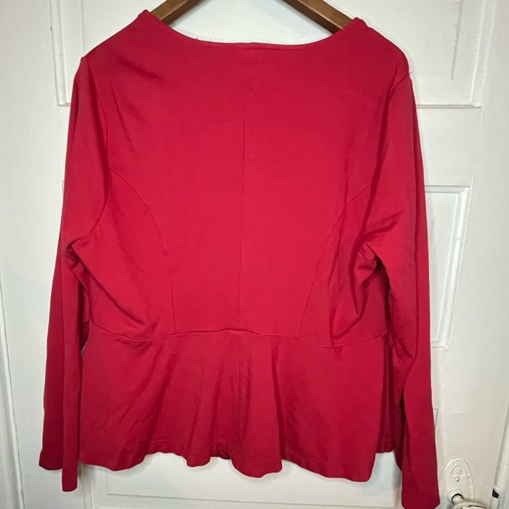 torrid 2 Ponte Knit Peplum Zip Up Jacket - Picture 6 of 12